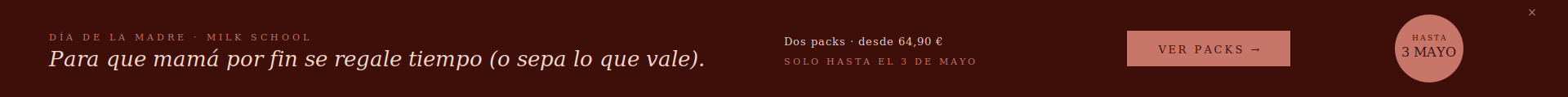 Día de la Madre - Packs Milk School
